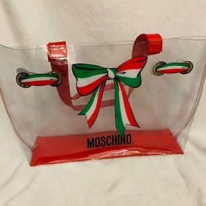 Vintage Moschino clear tote bag